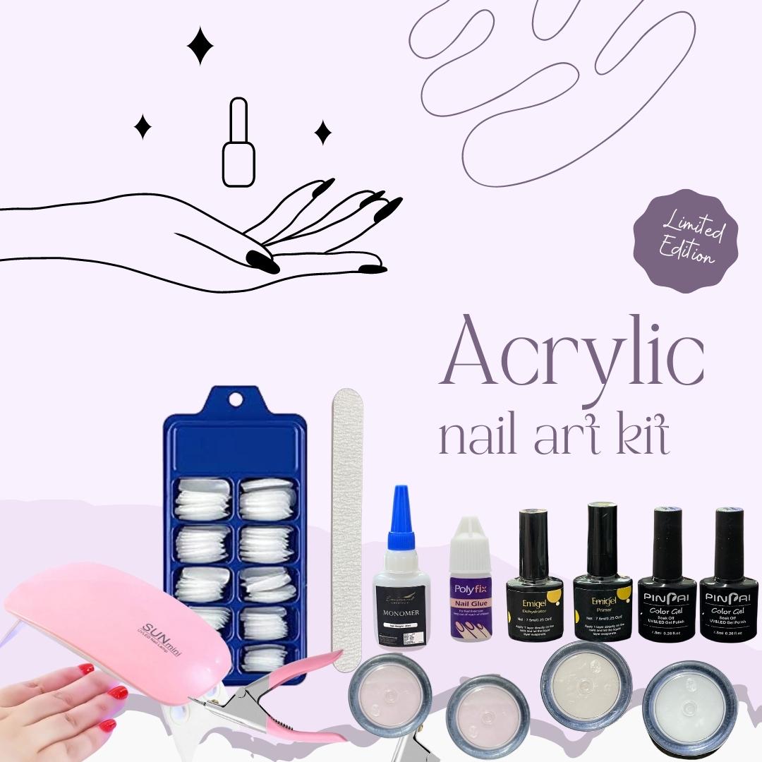ACRYLIC NAIL EXTENSION  KIT- PACK OF 14