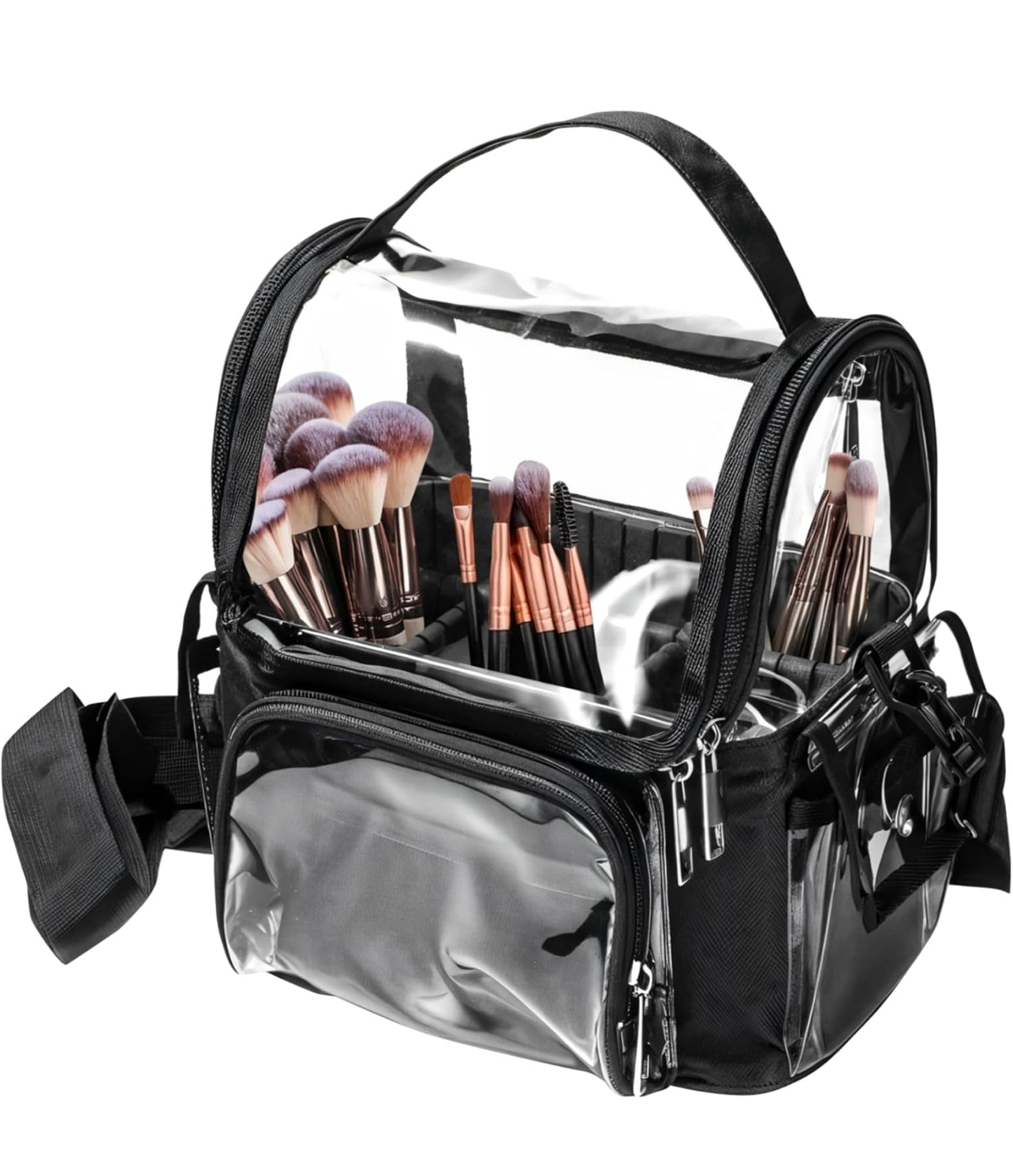 New All in One Makeup bag-Pvc Bag for Keeping Cosmetics, Skincare and Makeup Brushes