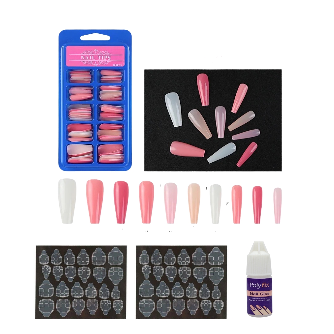 acrylic nail extension kit- pack of 14